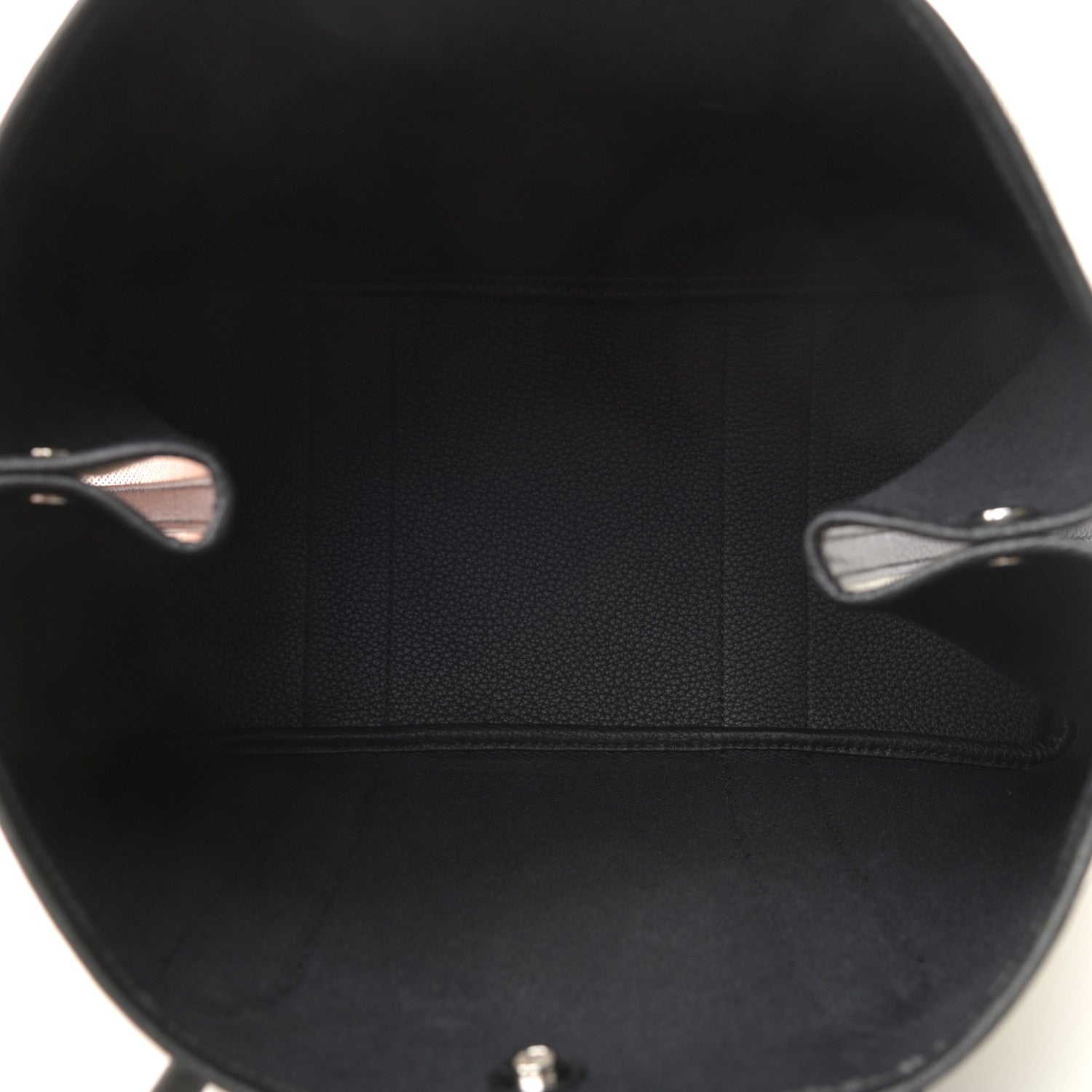 Hermes Twill H Negonda Garden Party 36 MM Tote Ecru Black 5 of 8