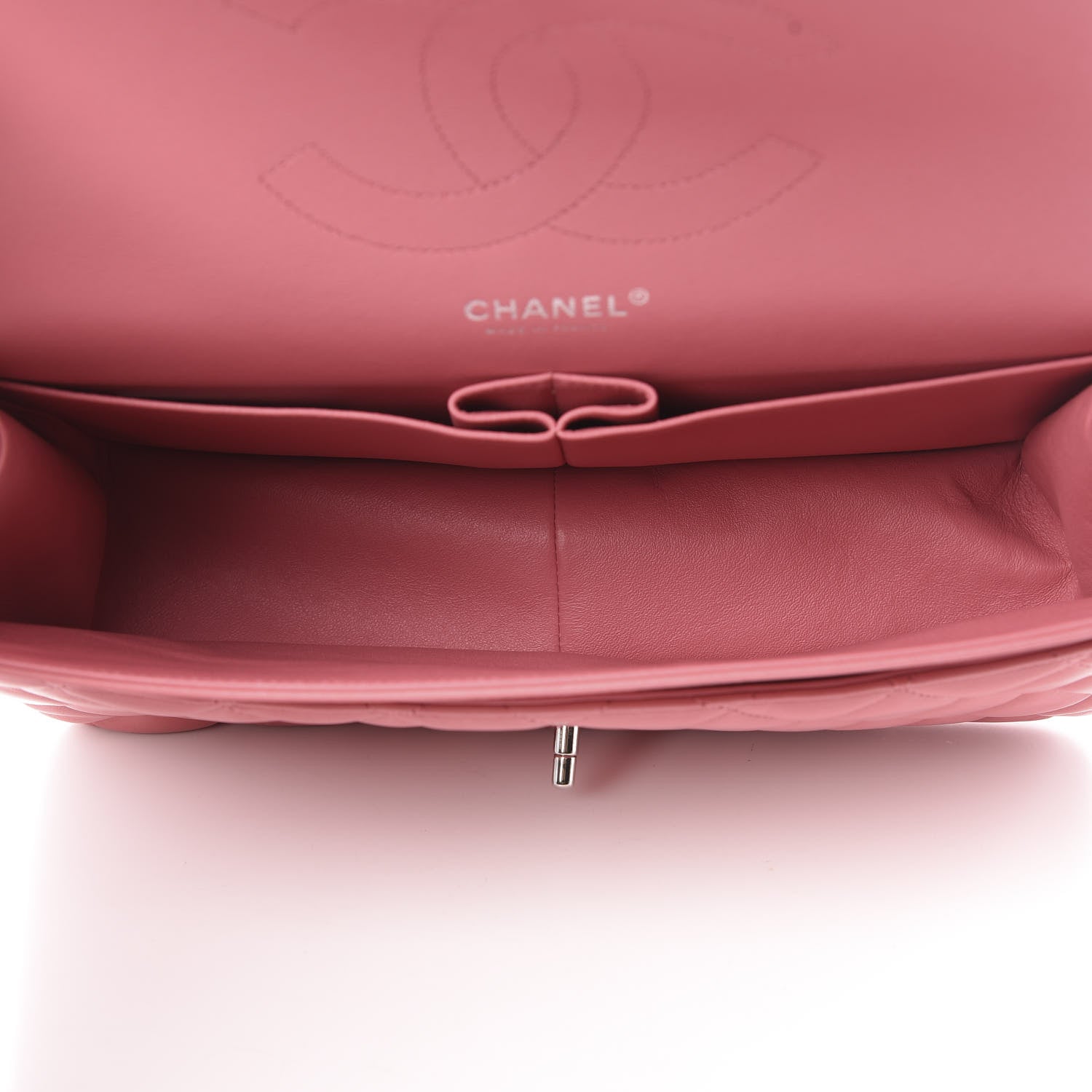 Chanel Lambskin Quilted Jumbo Double Flap Pink 6 of 16