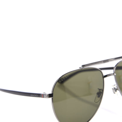 Gucci Metal Aviator Sunglasses GG0014S Black 7 of 7