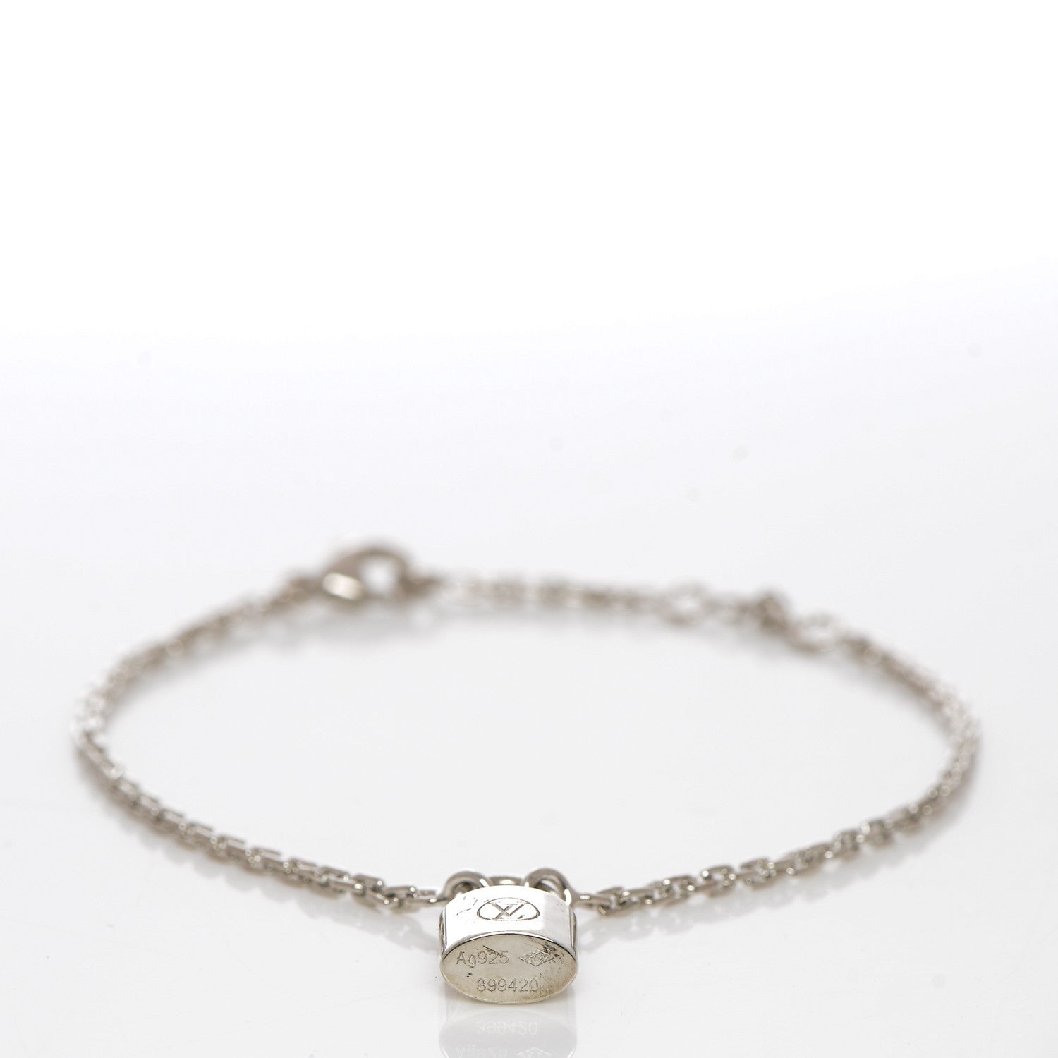 Louis Vuitton Sterling Silver Lockit Bracelet 3 of 6