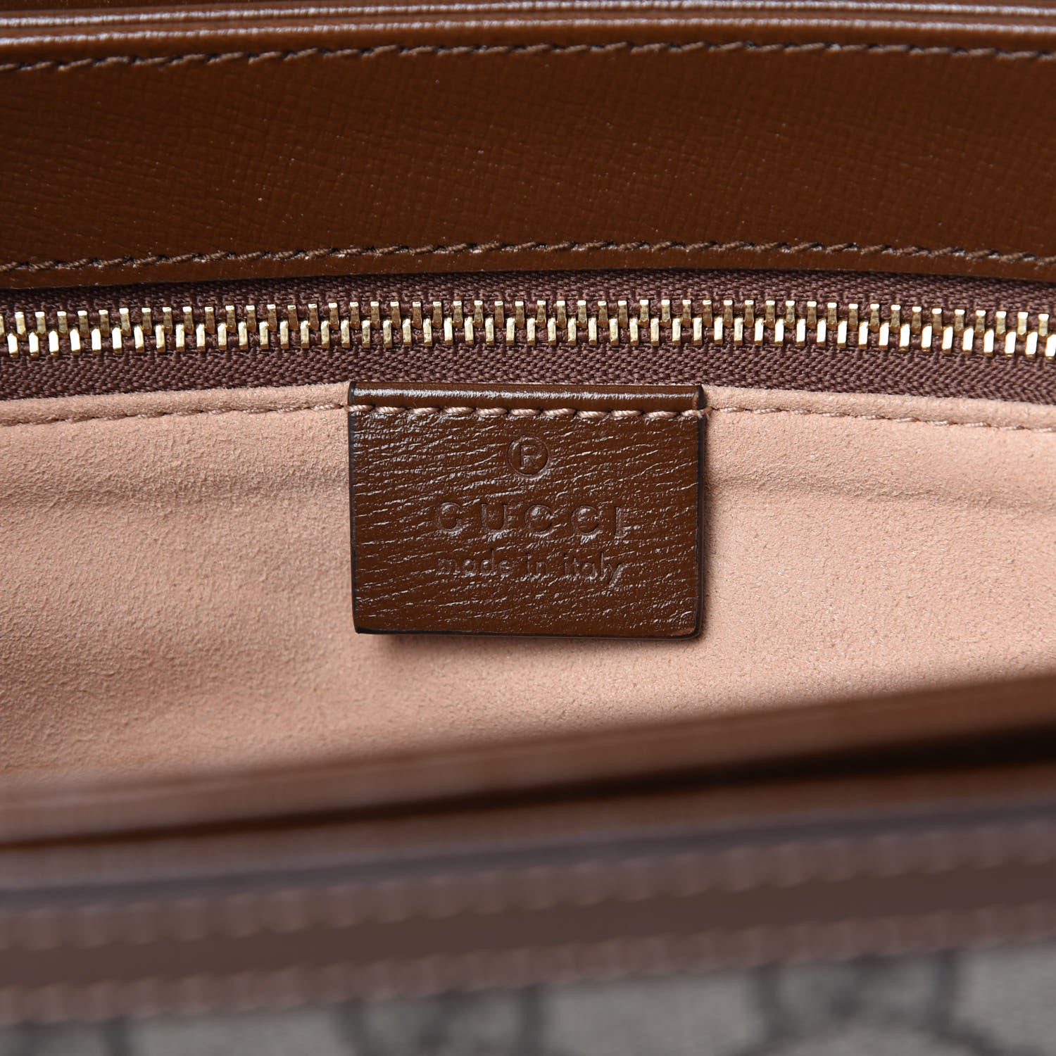 Gucci GG Supreme Monogram Horsebit 1955 Shoulder Bag Beige Brown Sugar 8 of 10