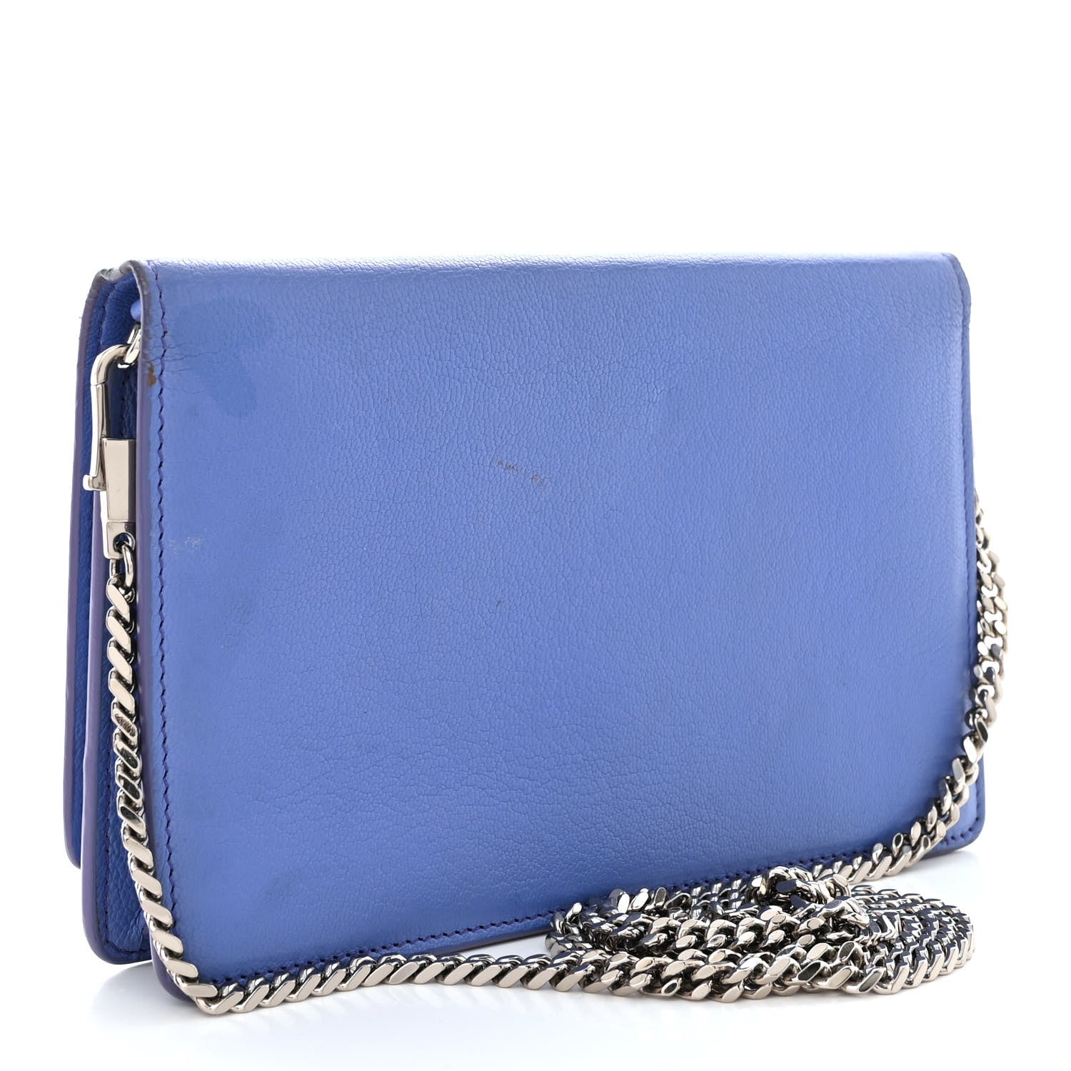 Givenchy Sugar Goatskin Pandora Chain Wallet Blue 3 of 15