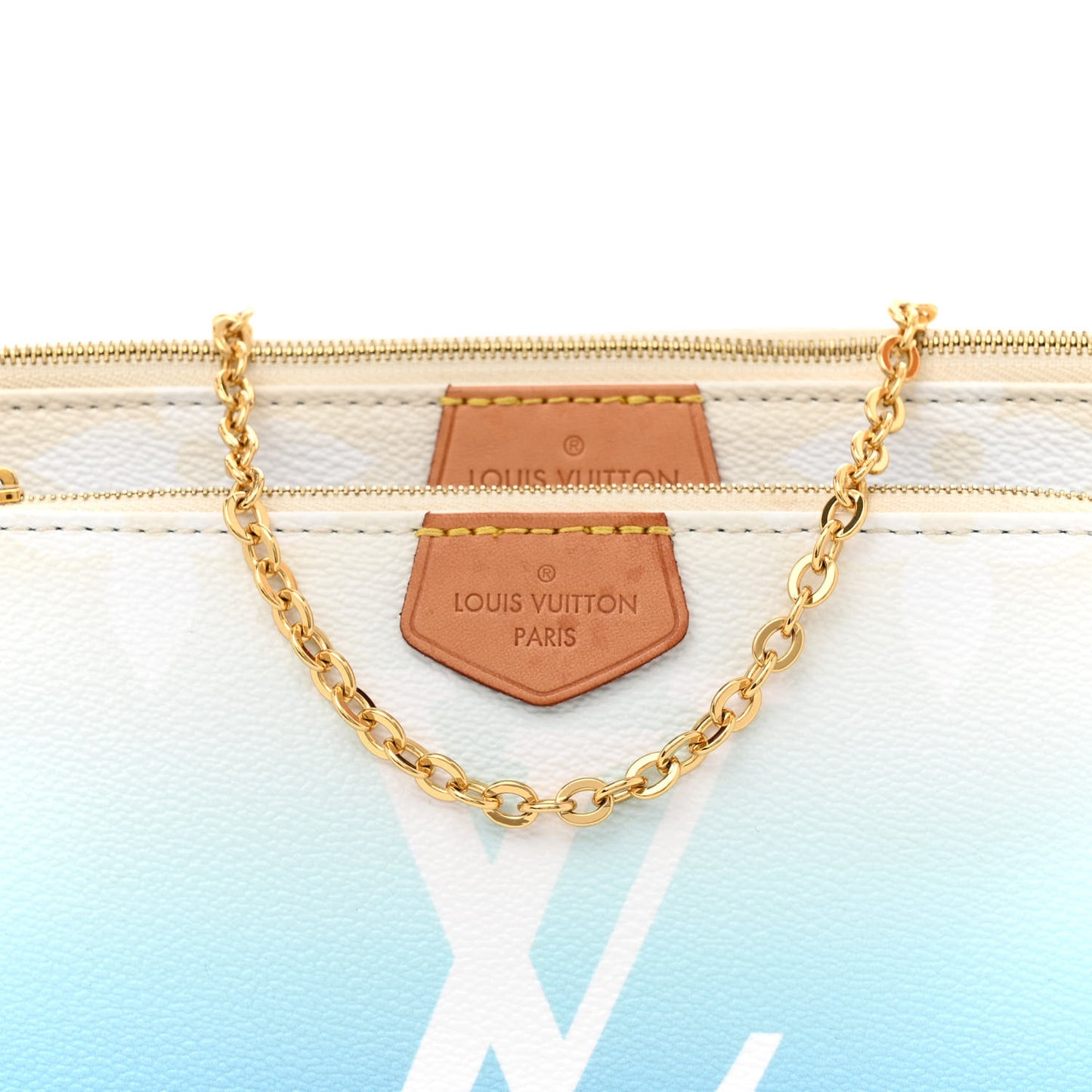 LOUIS VUITTON Monogram Giant By The Pool Multi Pochette Accessories Blue
