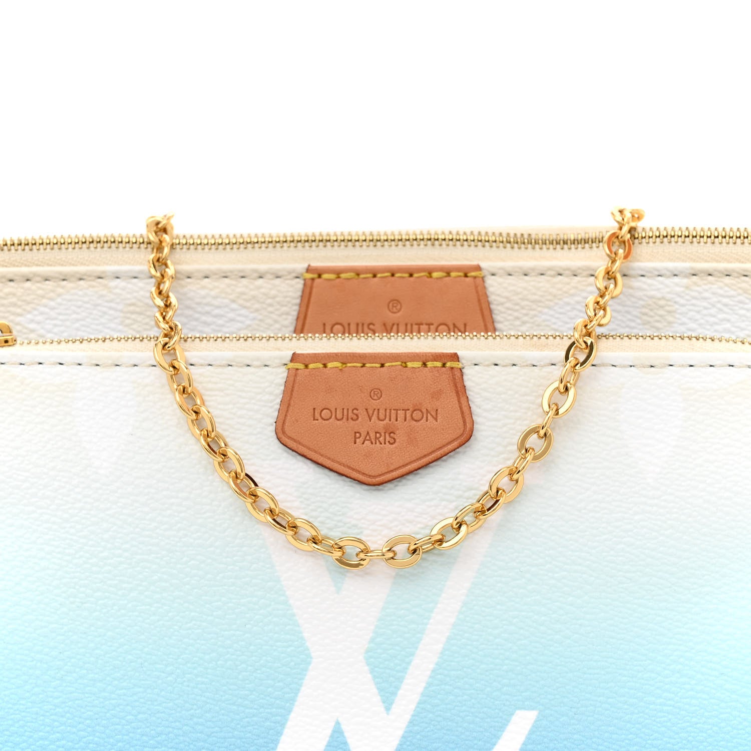 Louis Vuitton LOUIS VUITTON Monogram Giant By The Pool Multi Pochette Accessories Blue 8 of 14