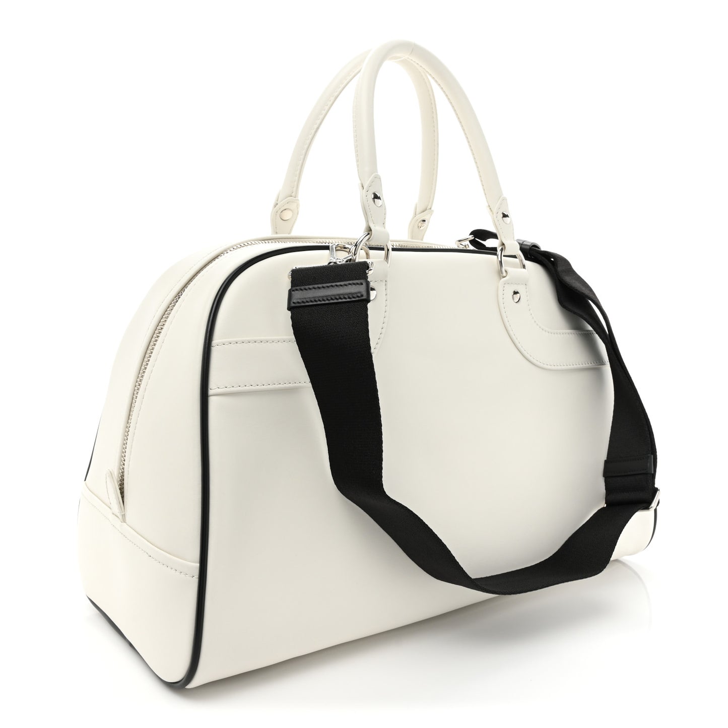 X ADIDAS City Calfskin Bowling Bag White Black