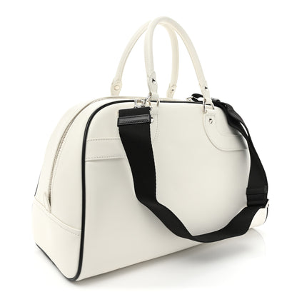 Prada X ADIDAS City Calfskin Bowling Bag White Black 2 of 9