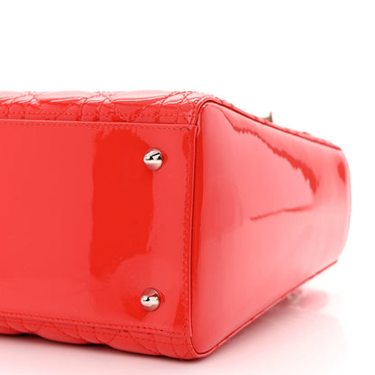 Christian Dior Patent Cannage Medium Lady Dior Red 10 of 10
