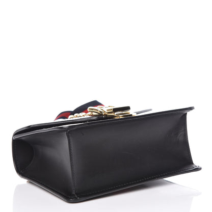 Gucci Calfskin Mini Sylvie Chain Shoulder Bag Black 4 of 11