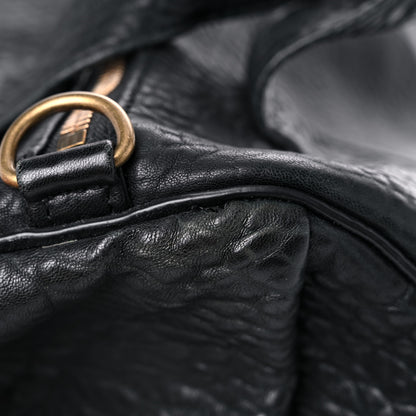 Alexander Wang Pebbled Lambskin Rocco Black Antique Brass Hardware 10 of 16