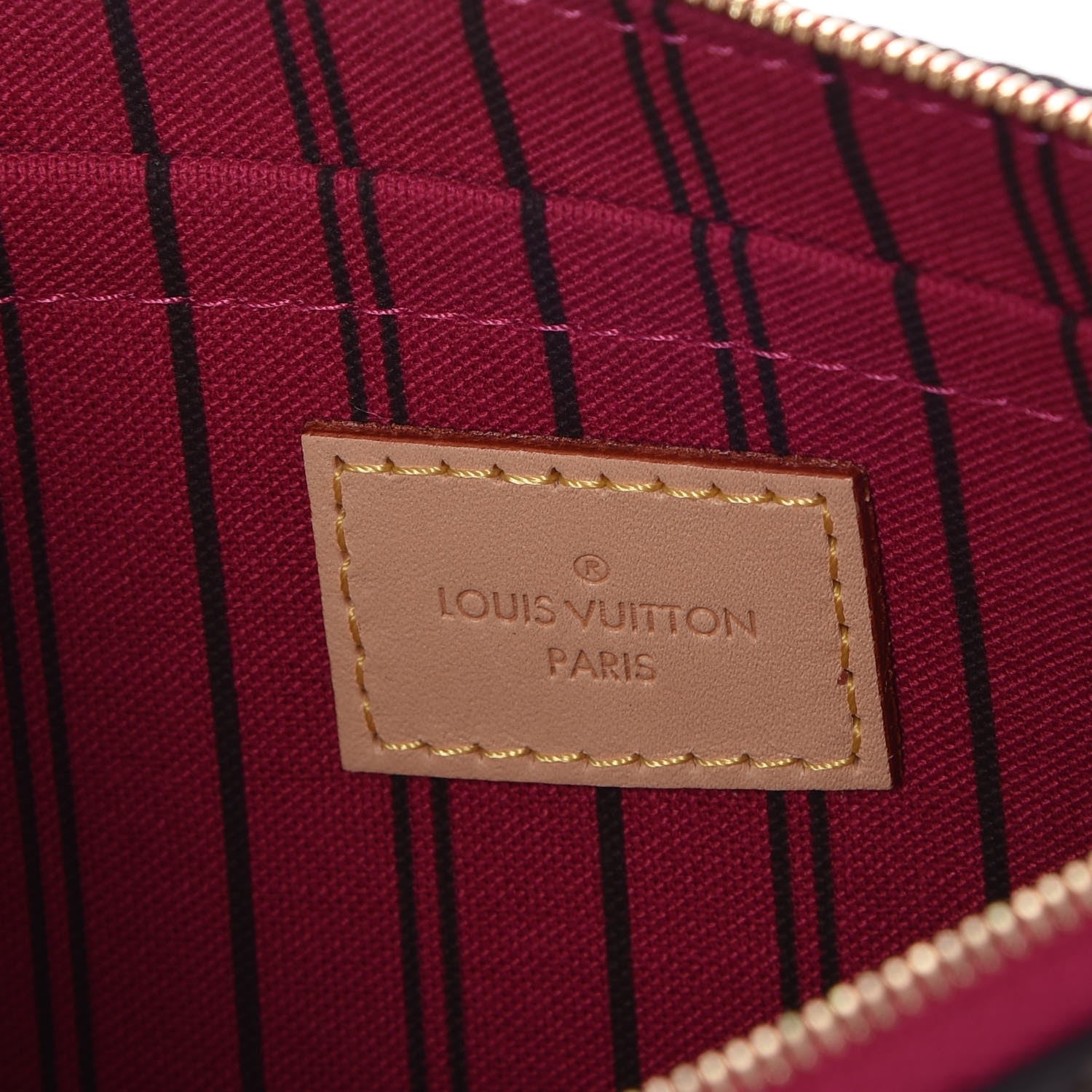 Louis Vuitton Monogram Neverfull MM GM Pochette Pivoine 6 of 8