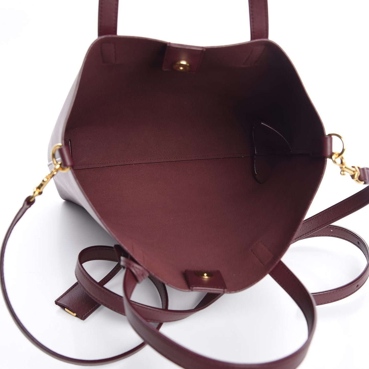 Calfskin Toy Shopping Tote Dark Red
