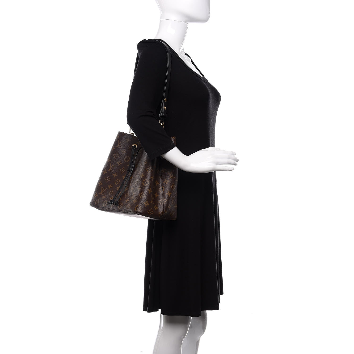 Louis Vuitton Monogram Neonoe MM Black 2 of 9