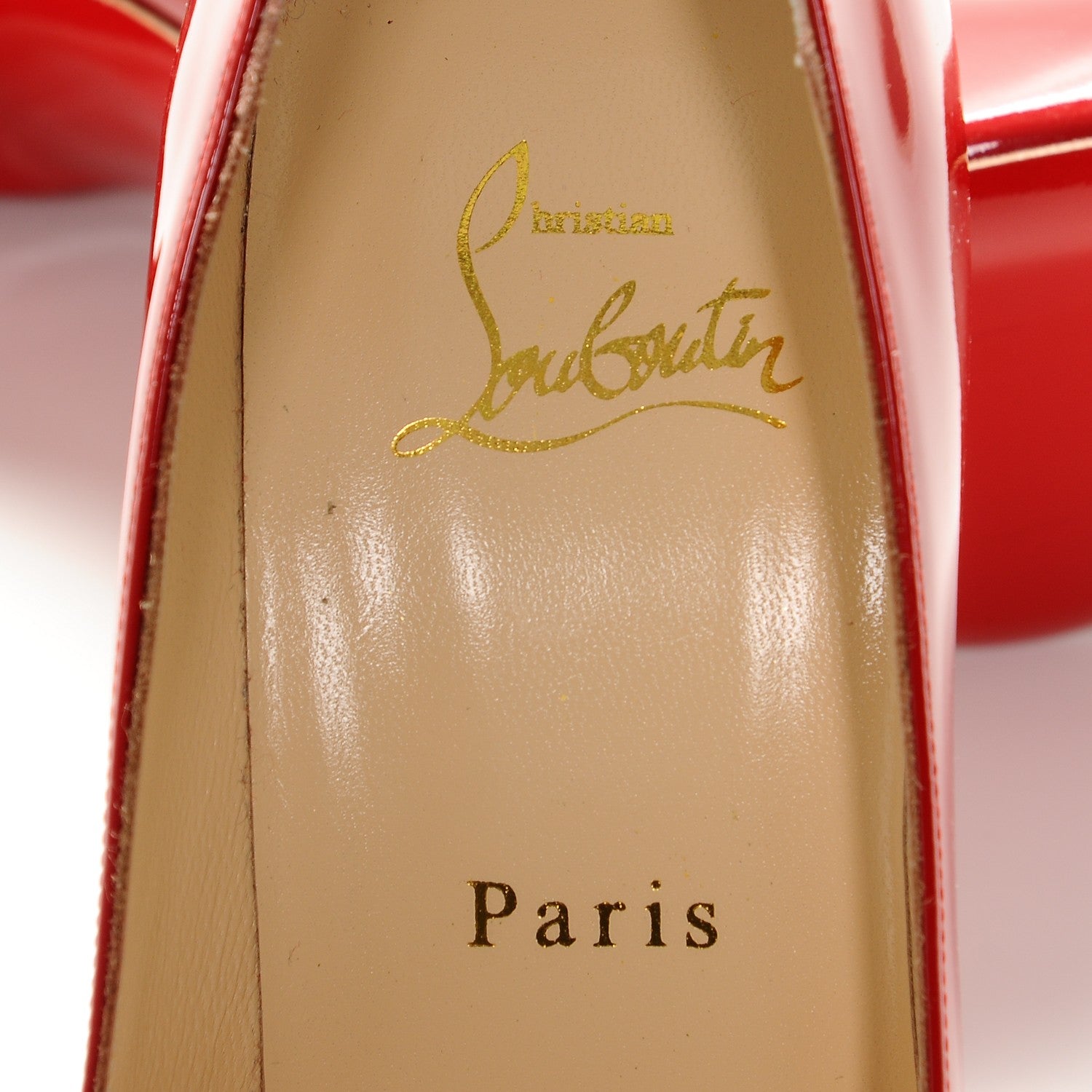 Christian Louboutin Patent Dorissima 100 Pumps 36.5 Oeillet 7 of 7