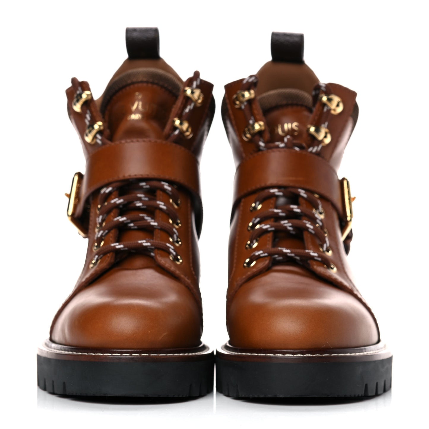 Calfskin Territory Ranger Combat Boots 36.5 Cognac