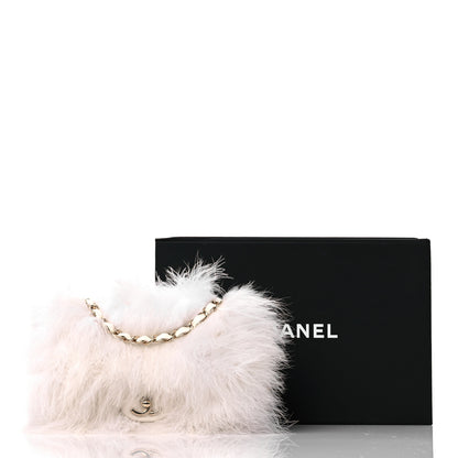 Chanel Feathers Lambskin Quilted Flap White 14 of 14