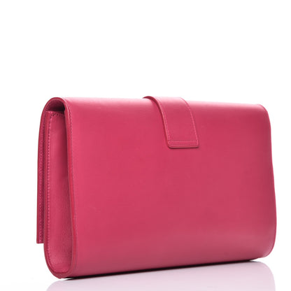 Saint Laurent Calfskin Classic Y Ligne Clutch Fuchsia 3 of 10