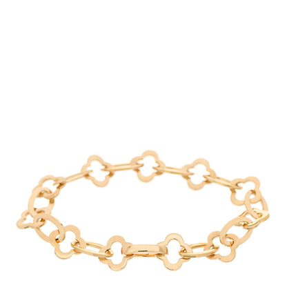 Van Cleef & Arpels 18K Yellow Gold Byzantine Alhambra Link Bracelet 2 of 3