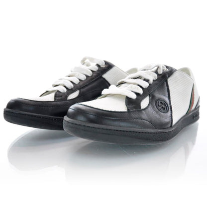 Gucci Mens Leather Tech Fabric Sneakers 7.5 2 of 6