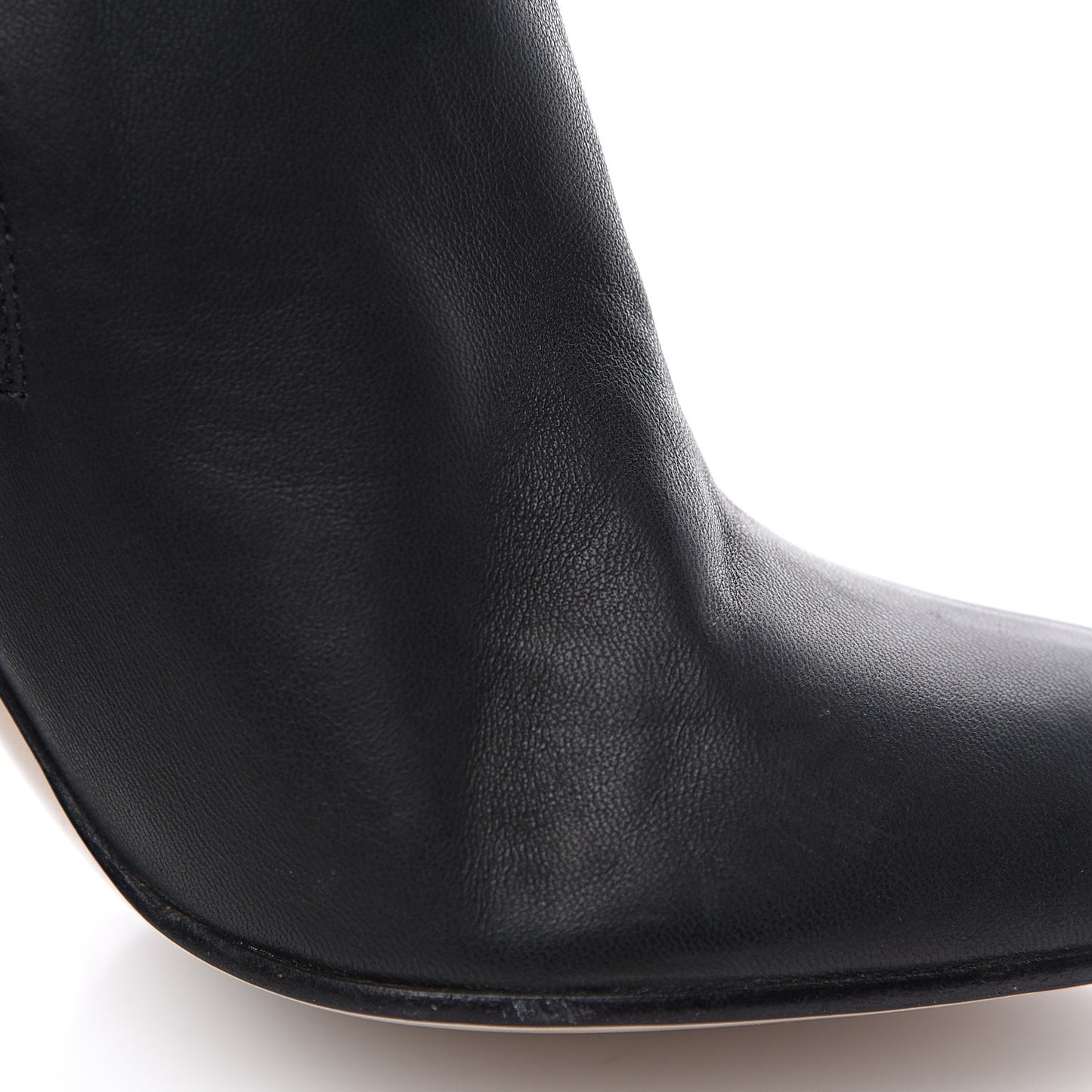 Calfskin Over The Knee Boots 39.5 Black