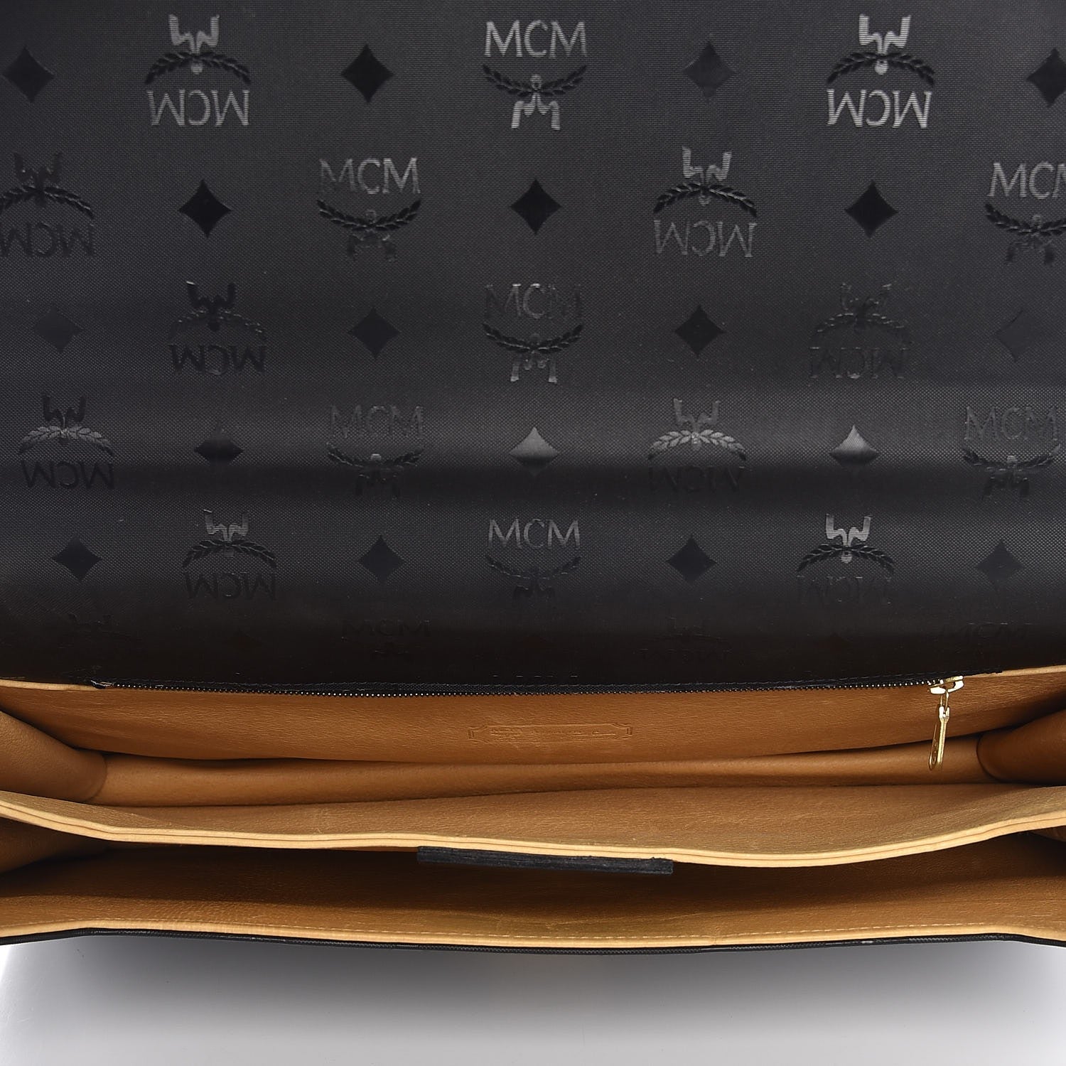 MCM Monogram Coated Canvas Portfolio Case Black 13 of 13