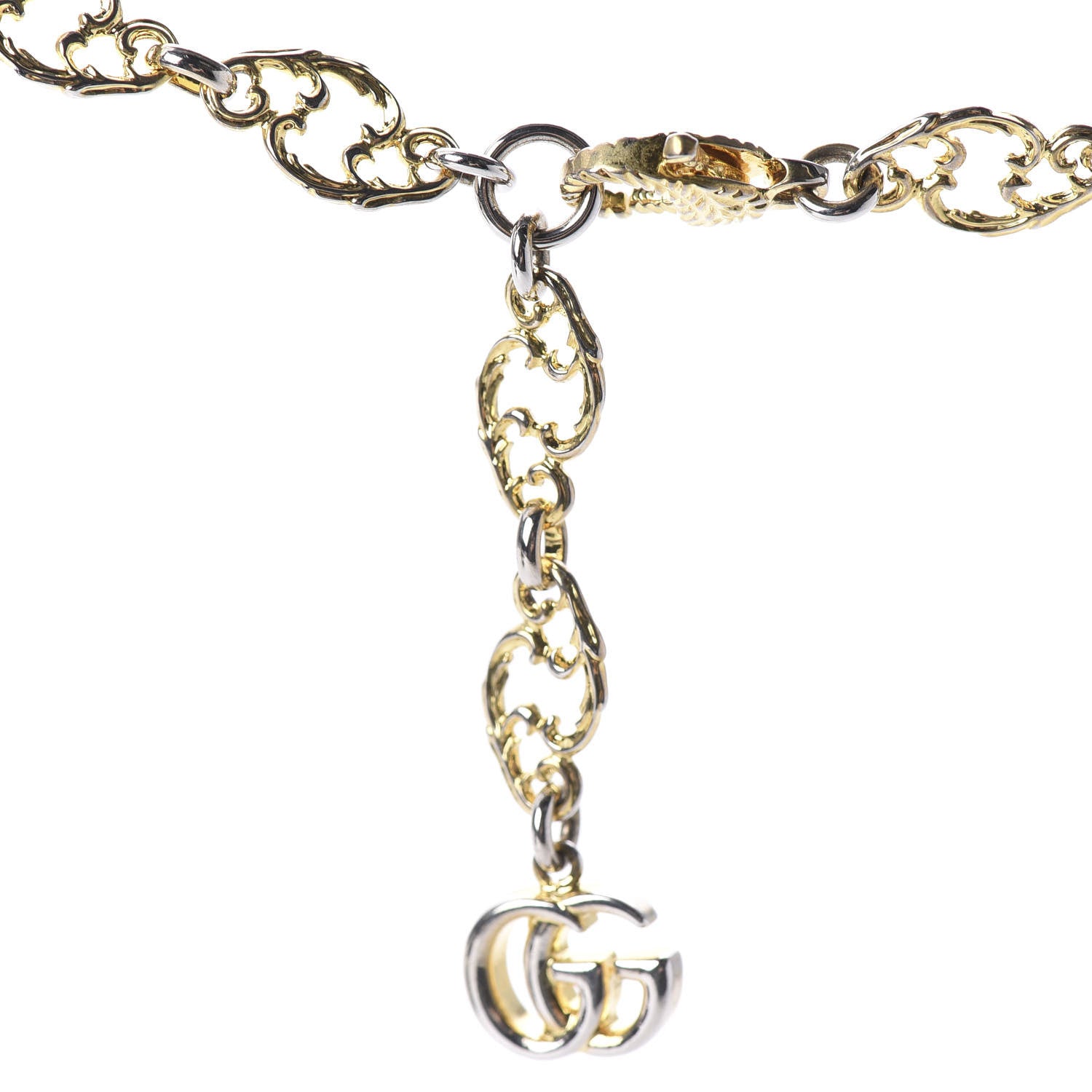 Gucci Metal Enamel Roaring Tiger Pendant Necklace Gold 5 of 6