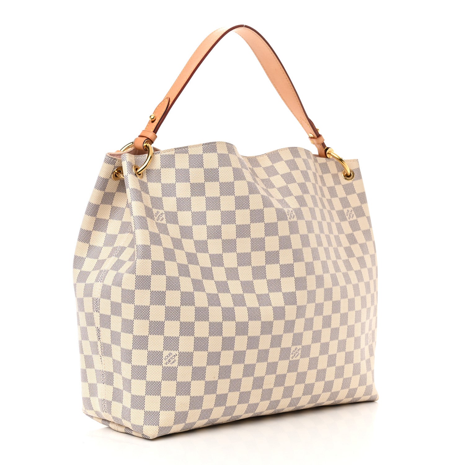 Louis Vuitton Damier Azur Graceful MM Rose Ballerine 3 of 11