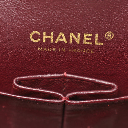 Chanel Caviar Chevron Quilted Medium Double Flap Black 6 of 10