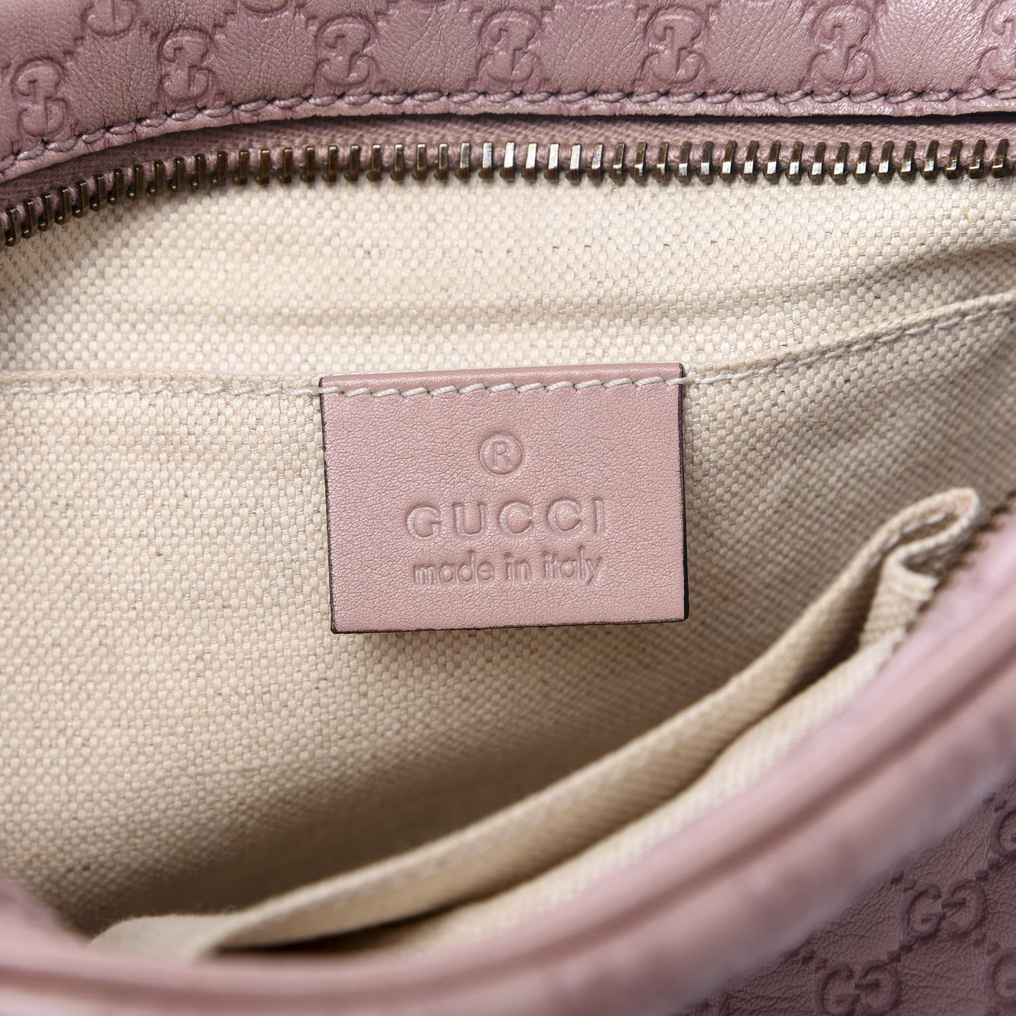 Microguccissima Sunshine Disco Crossbody Bag Light Pink