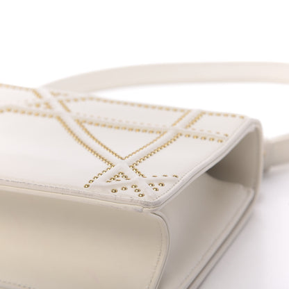 Christian Dior Lambskin Studded Medium Diorama Flap Bag Latte 11 of 16