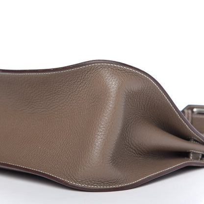 Hermes Taurillon Clemence Jypsiere 28 Etoupe 7 of 10