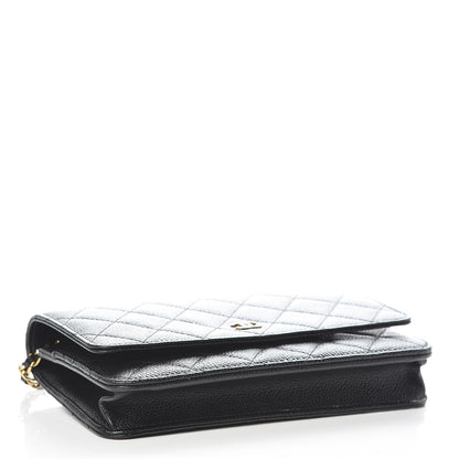 Chanel Caviar Quilted Wallet On Chain WOC Black 4 of 11
