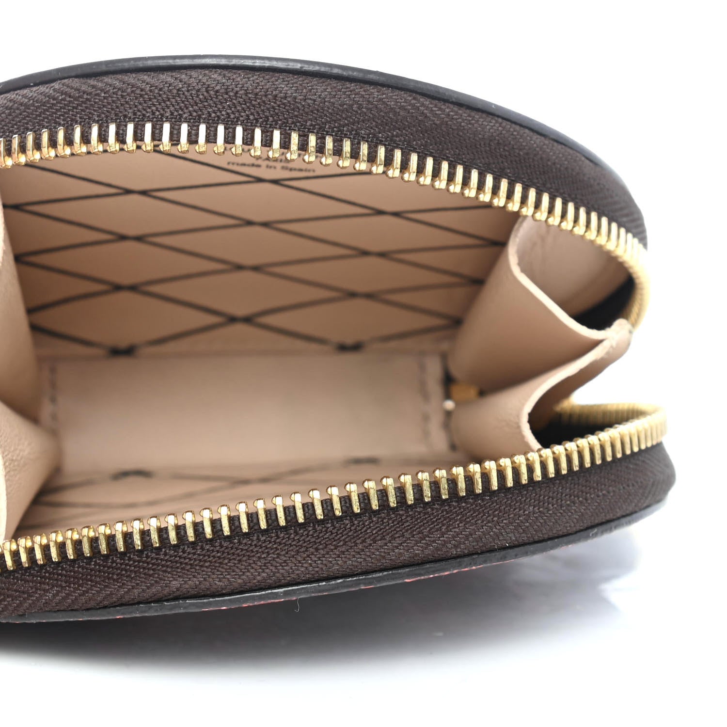 Louis Vuitton Calfskin Catogram Micro Boite Chapeau Marron 3 of 4