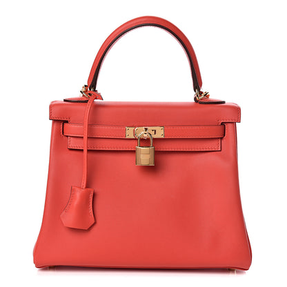 Hermes Swift Kelly Retourne 25 Rouge Tomate 1 of 31