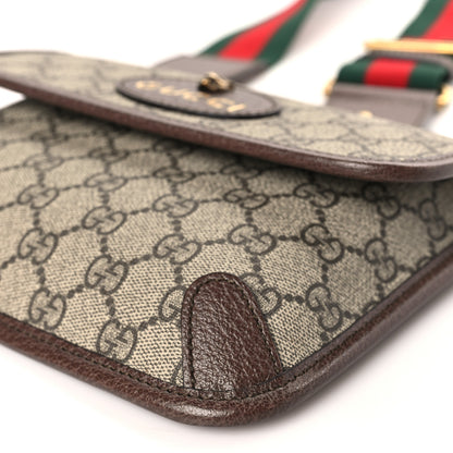 Gucci GG Supreme Web Totem Three Piece Monogram Shoulder Bag Dark Brown 9 of 9