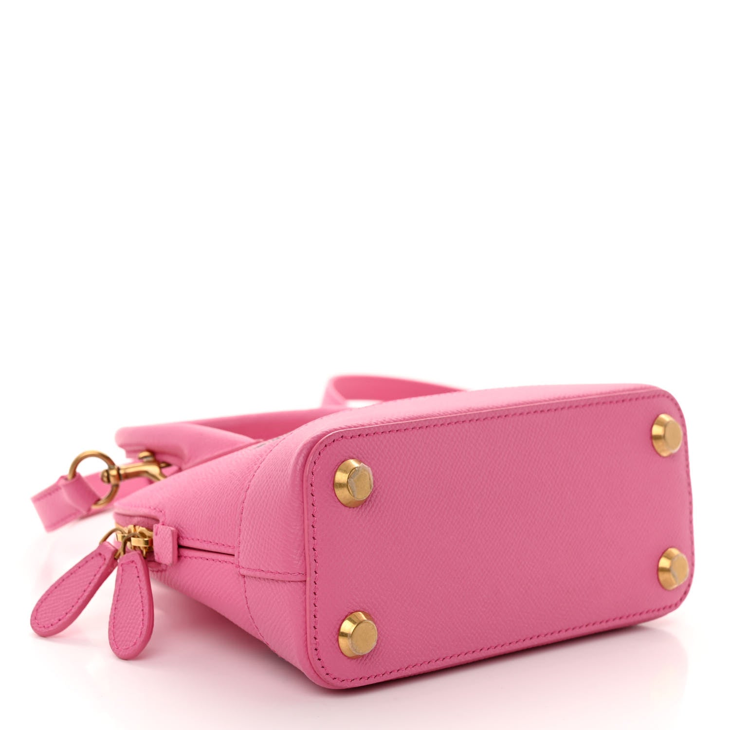 Balenciaga Signature Grained Calfskin Logo XXS Ville Top Handle Bag Rose Bubblegum Black 4 of 10