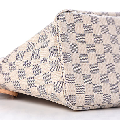 Louis Vuitton Damier Azur Neo Neverfull MM Rose Ballerine 10 of 13