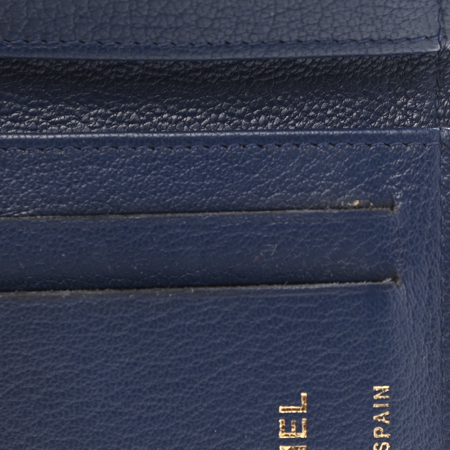 Chanel Lambskin Timeless CC Timeless Card Holder Wallet Navy 9 of 13