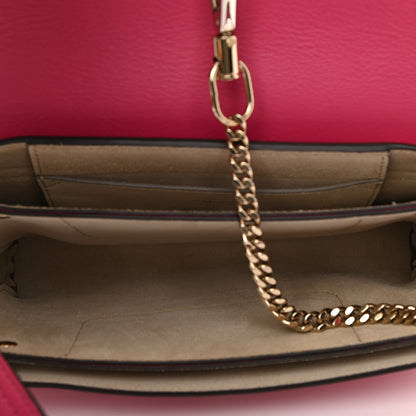 Chloe Suede Calfskin Small Faye Shoulder Bag Fuchsia Rose 5 of 10