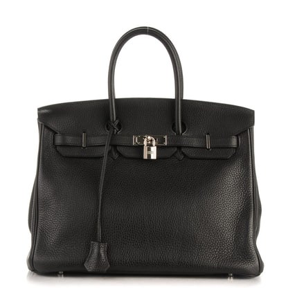 Hermes Taurillon Clemence Birkin 35 Black 1 of 24