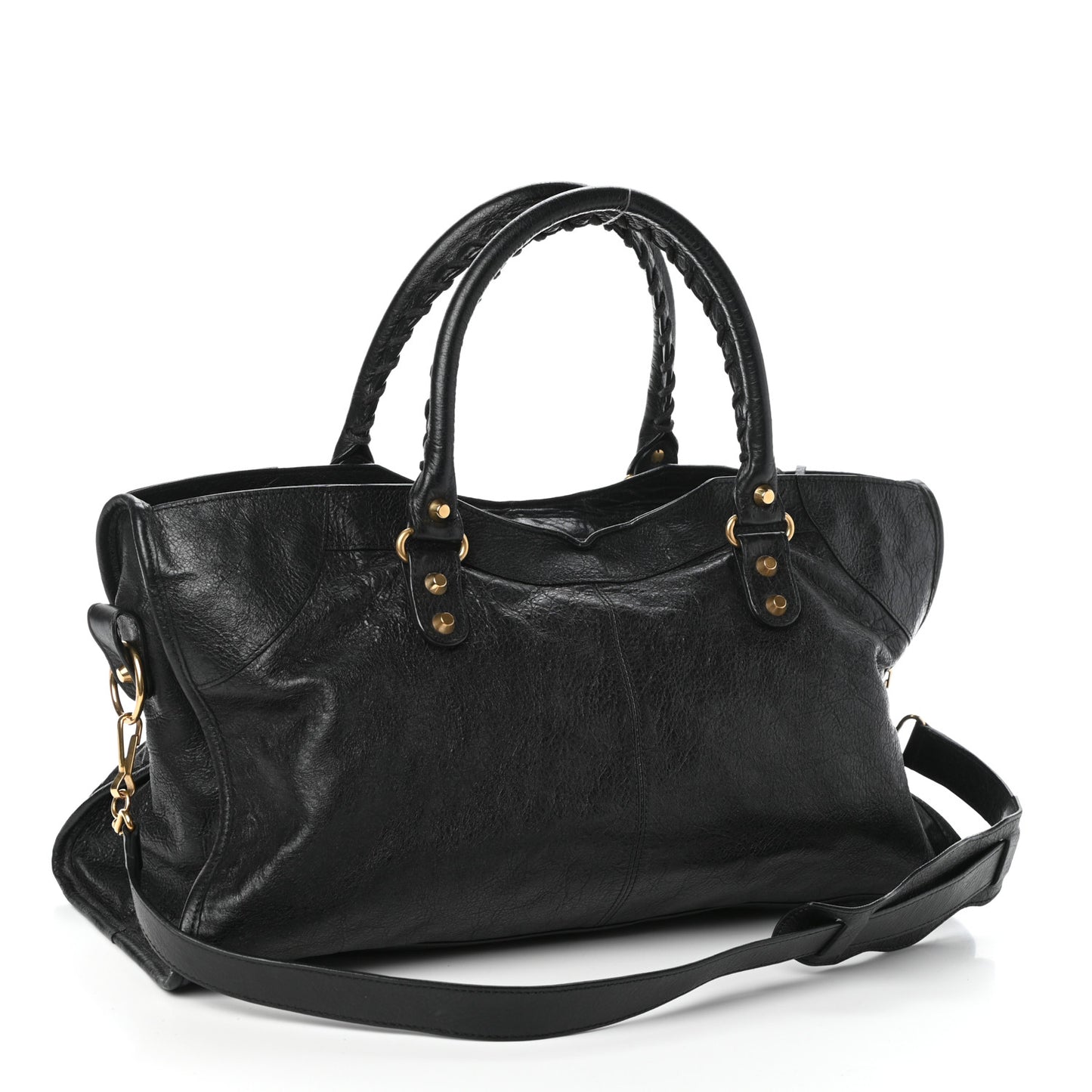 Agneau Classic Gold Hardware Part Time Black