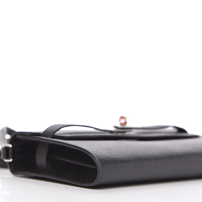 Hermes Chevre Mysore Kelly Wallet To Go Black 6 of 10