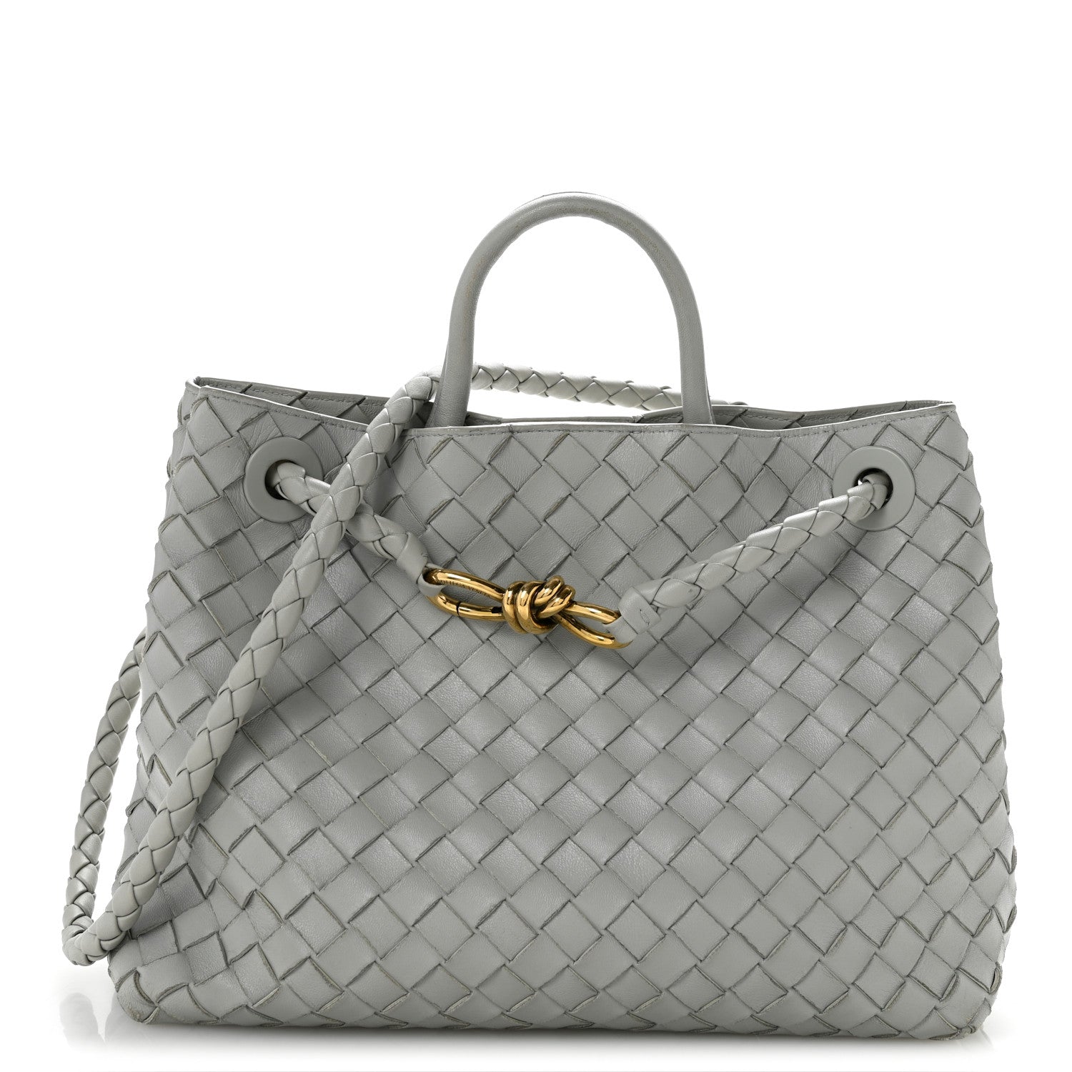 Bottega Veneta Nappa Intrecciato Medium Andiamo Shoulder Bag