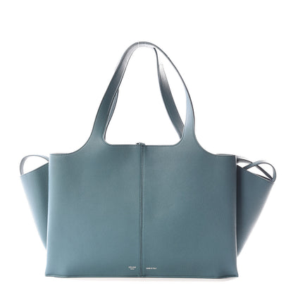 Celine Baby Grained Calfskin Medium Tri-Fold Bag Ocean 1 of 10