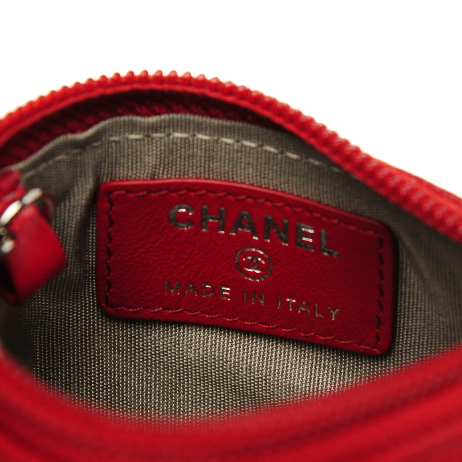 Chanel Caviar O-Key Holder Red 6 of 7