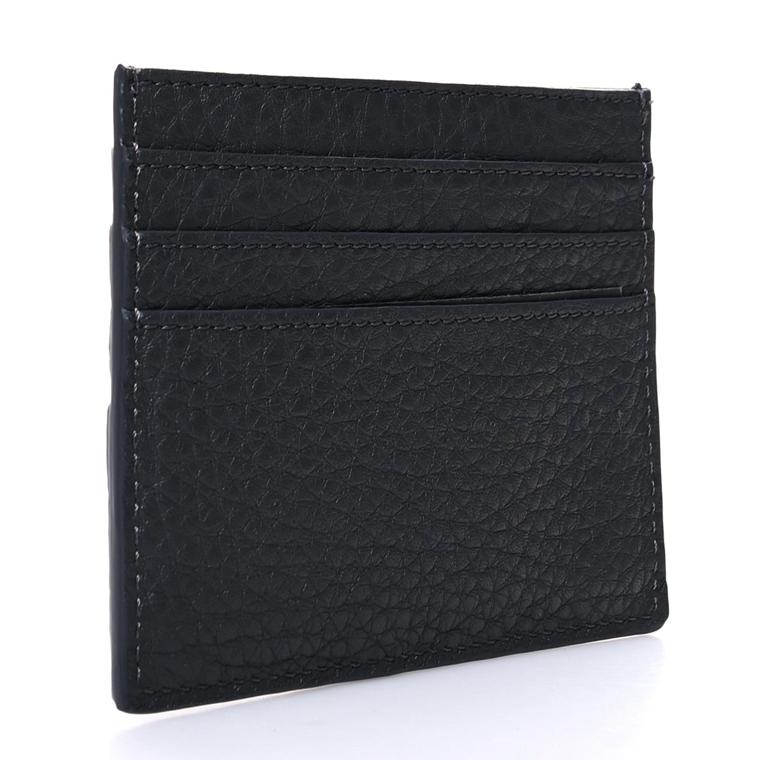 Fendi Cuoio Romano Stamp Patch Card Holder Asfalto 3 of 11