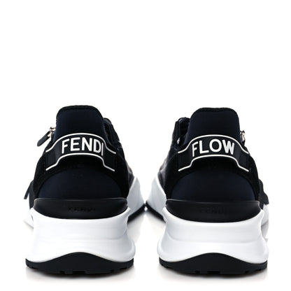 Fendi X SARAH COLEMAN Nylon Lycra FF Vertigo Fendi Flow Low Top Sneakers 38 Black 5 of 9