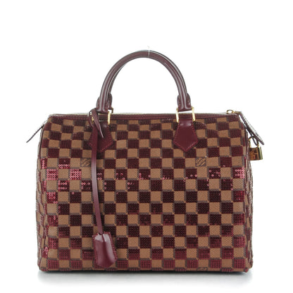 Louis Vuitton Damier Paillettes Speedy 30 Rouge 1 of 8