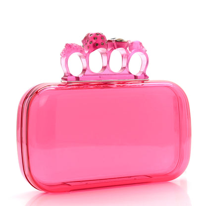 Alexander McQueen Resin Knuckle Clutch Pink 3 of 7