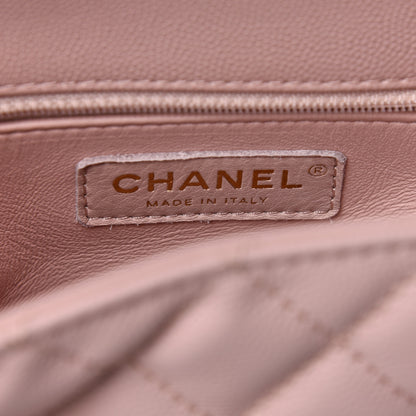 Chanel Caviar Quilted Mini Coco Handle Flap Light Pink 5 of 9
