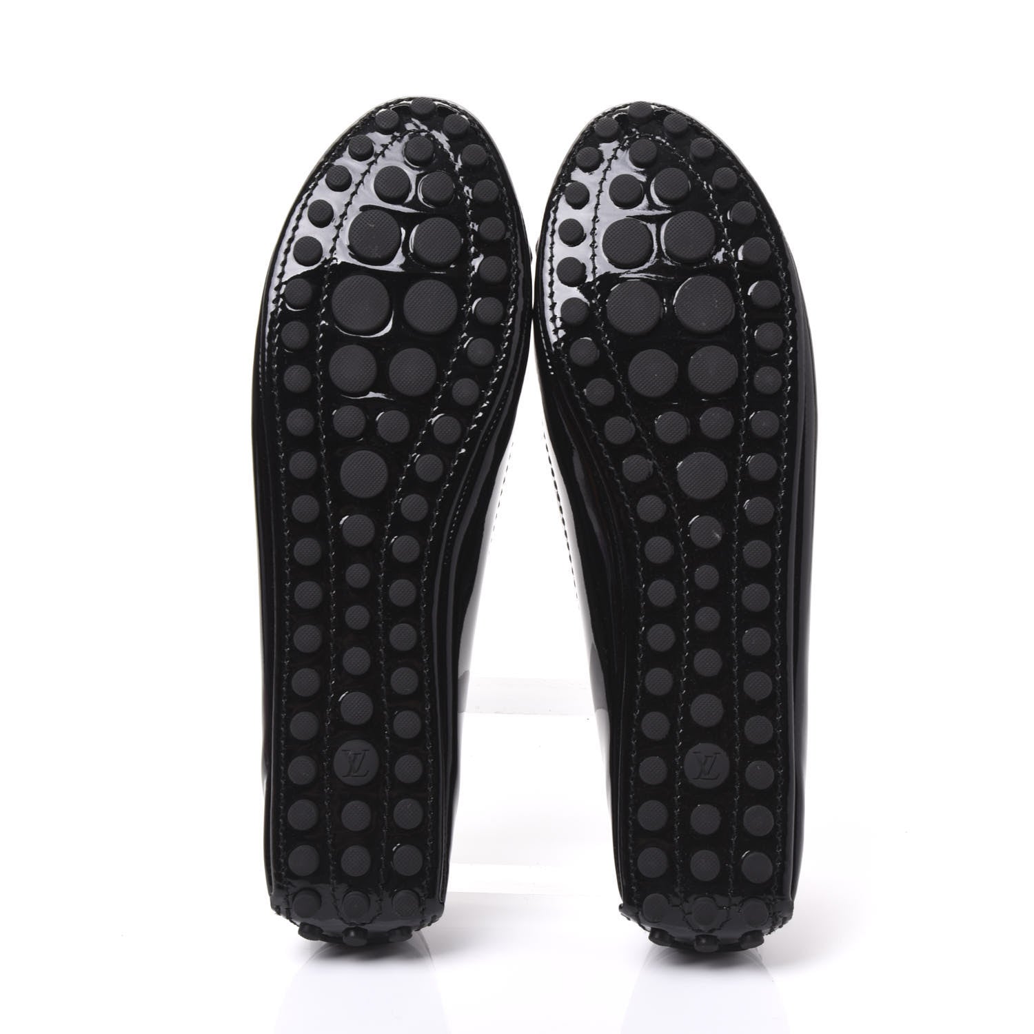Louis Vuitton Patent Calfskin Oxford Ballerina Flats 38.5 Black 5 of 9